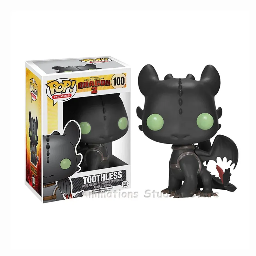 thumbnail image 4 of Figuras de acción de vinilo Funko Pop Movies Cómo entrenar dragones Toothless #100 #686 Light Fury #687 Colección de juguetes Muñecas Regalos para niños, 4 of 5