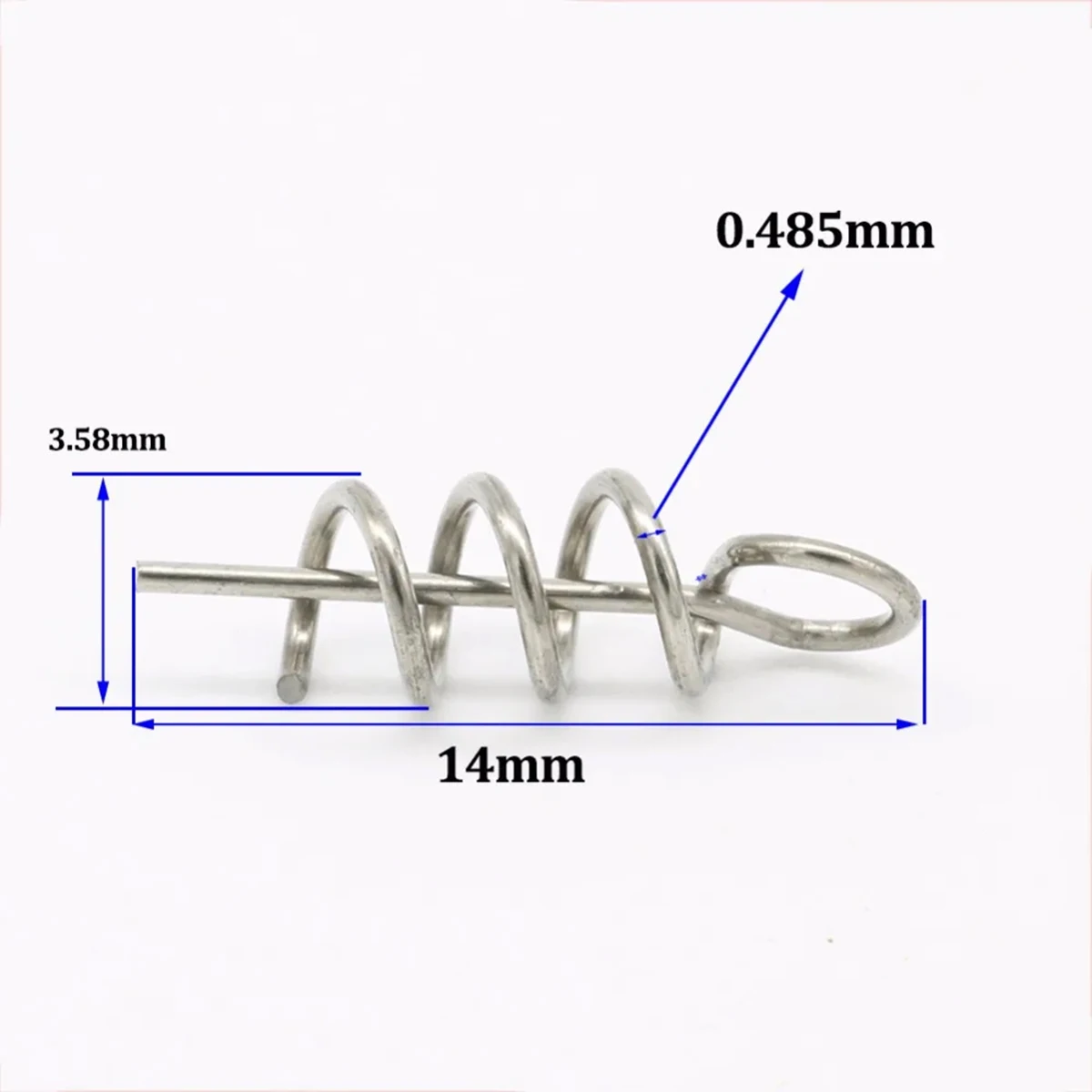 Description Picture 3 of itemSoft Baits Hook Lures Pin Spring Fixed Lock Screw Dagger Tool Fishing Crank Hook Twist Lock Fishing Connector Swivel Snap Tackle