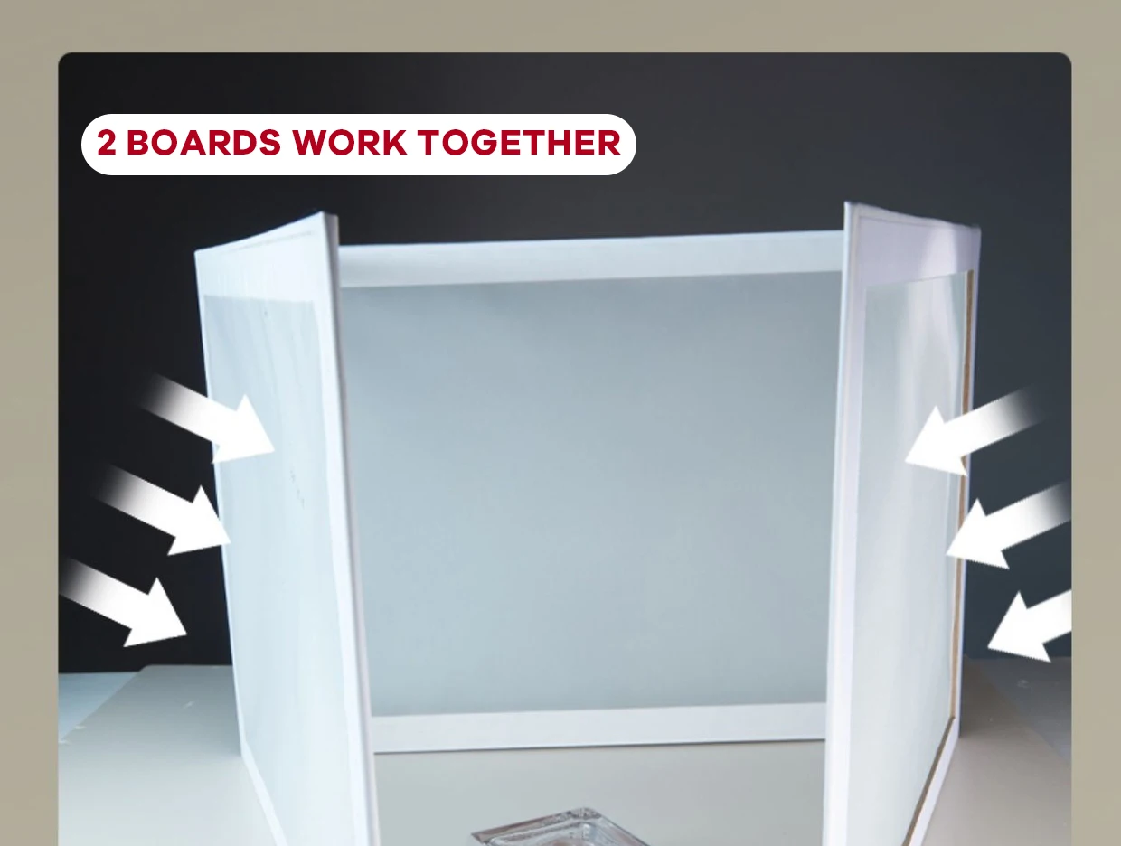 Description Picture 5 of itemFlip Diffuser Foldable Lighting Modifier Reflection Board Tabletop Product Advertisement Shooting Tool for Light Shape Control