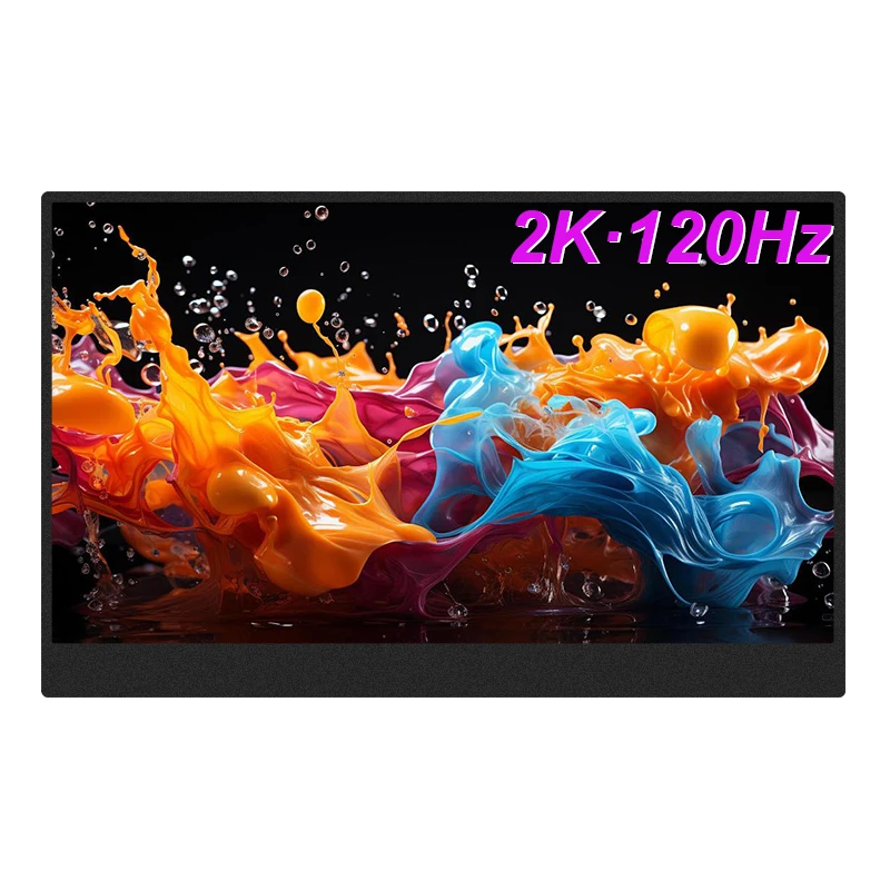 LANLIPU 15.6인치 휴대용 모니터 120HZ 2K 100%sRGB IPS 맥/노트북/PC/Xbox/PS4/5/스위치/폰 확장 디스플레이 게이밍용