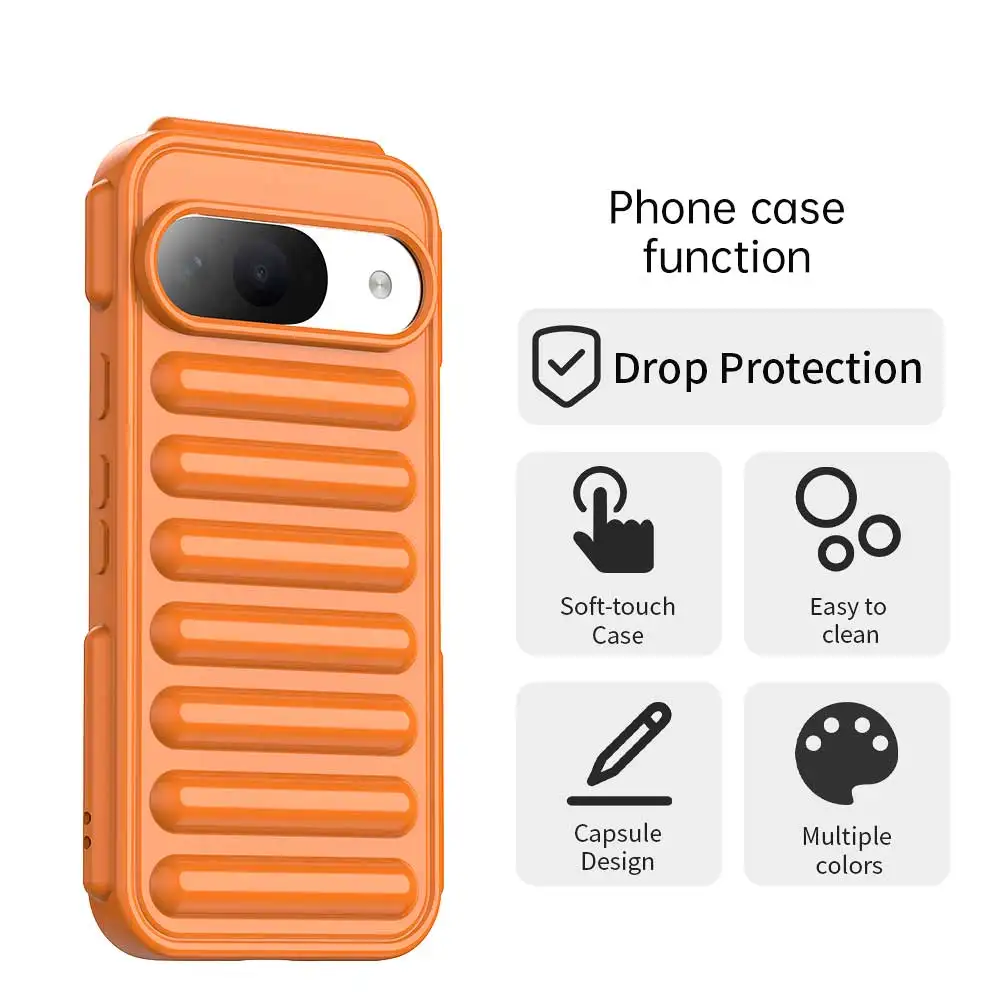 Luxury Fashion Candy Color 3D Capsule Case - Skin Feel Protection Shockproof Back Cover