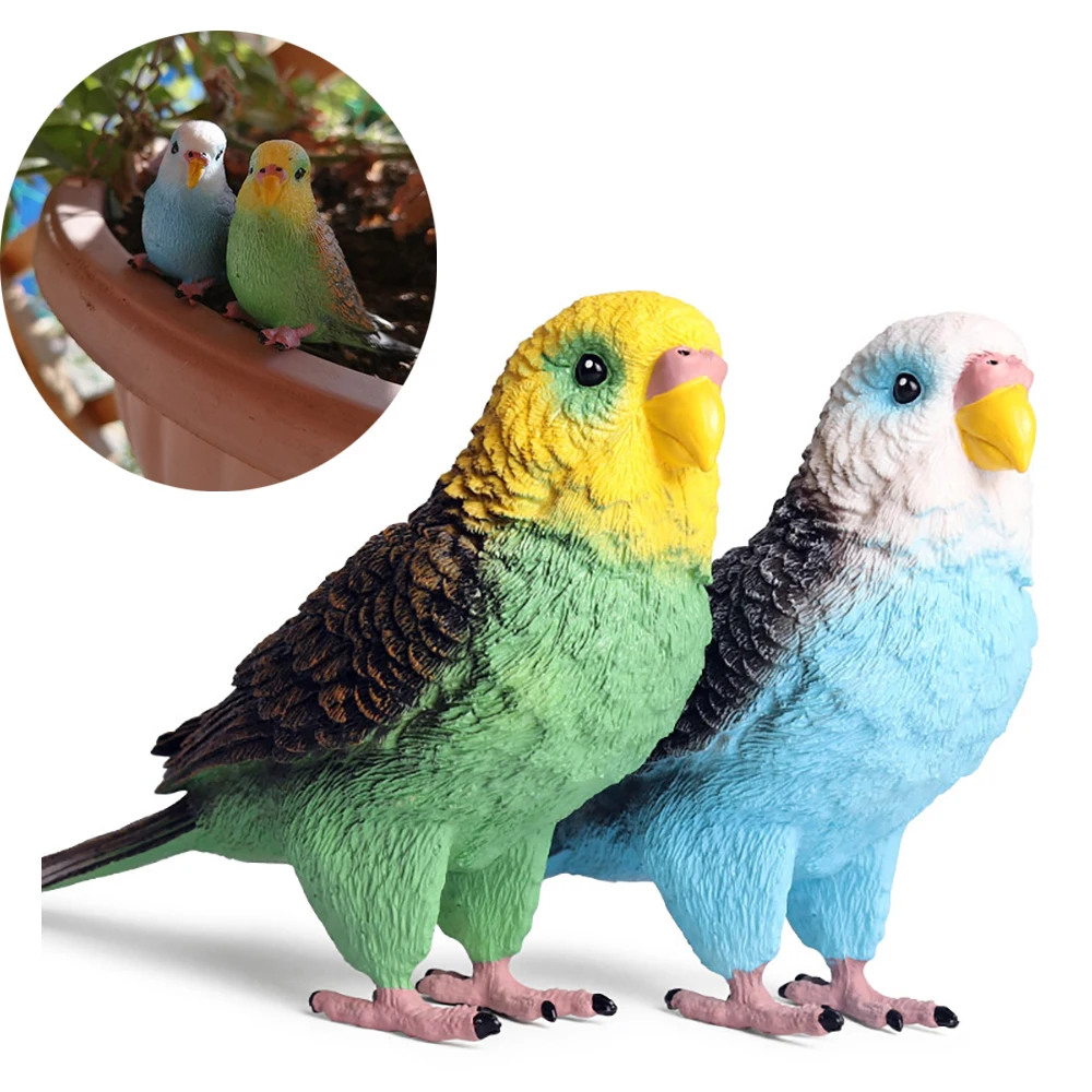 Realistisch Simulation Papagei Modell Künstlich Vogel Garten Figur Deko C #P5 