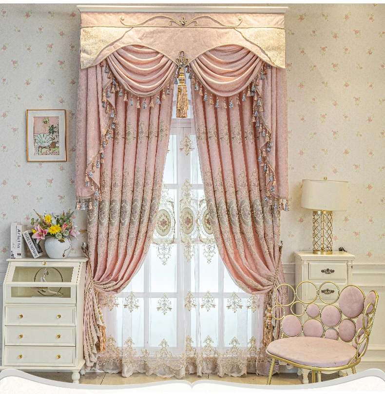 Bagaille Curtain ★ PINK 2 Pack 3.2ft x 8.2ft Pink Metallic Tinsel Foil Fringe