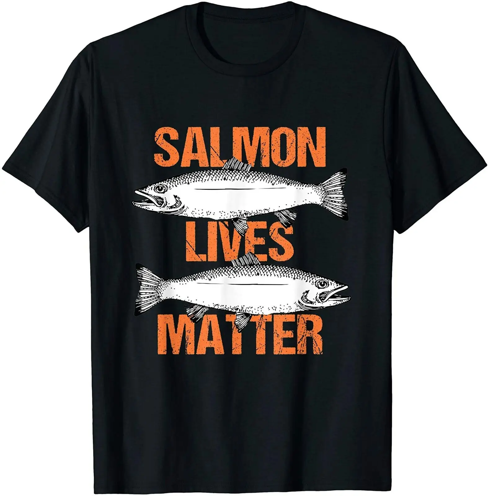 

Футболка с принтом лосося, живи, важно, окунь, рыбалка, подарок Летняя Хлопковая мужская футболка с коротким рукавом и круглым вырезом, Новин...