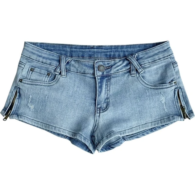 Women's Sexy Denim Shorts Mini Hot Pants Stretch Cutout Jean Shorts  Clubwear, White, Small : : Fashion