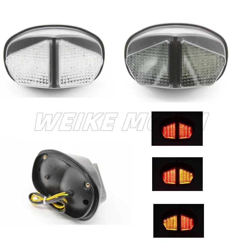 

For Triumph Daytona 600 650 2004-2005 Motorcycle Rear Tail Light Brake Turn Signals Integrated Led Light Blinker Lamp