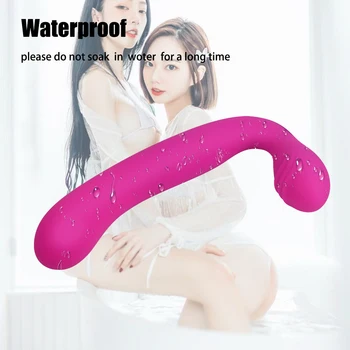 Dual Motors Butt Plug Strapon Dildo Vibrators G Spot Vagina Massager Sex Toy for Couple Women Anal Intimate Erotic Masturbator 3