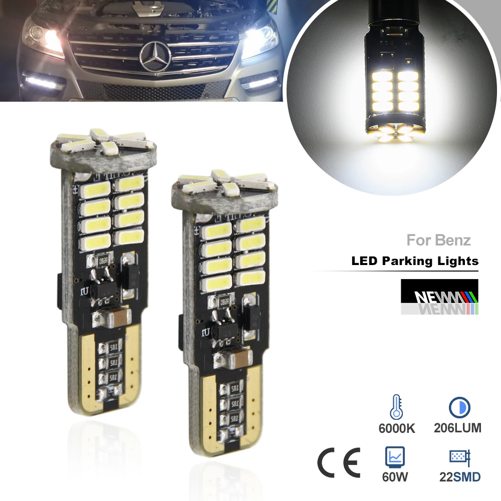 Canbus T10 W5w Led Car Parking Lights Wedge Side Light For Mercedes