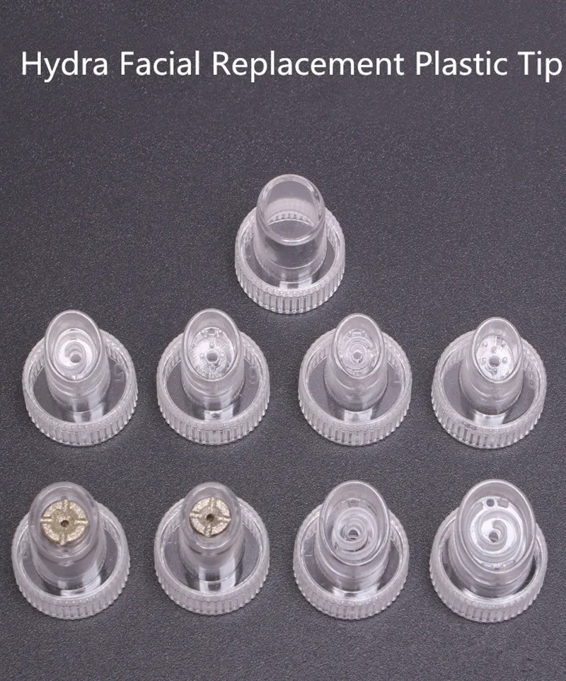 

Hydra Facial Head Replacement Plastic Tip Accessories For H2O2 Water Oxygen Dermabrasion Skin Cleansing Peeling Beauty Machine