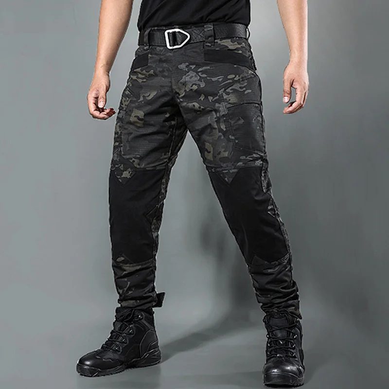 

Tactical Army Fans Men Multi-pocket Training Pants Outdoor Male Camo Hunting Climbing Hiking Military Cargo Overalls Trousers
