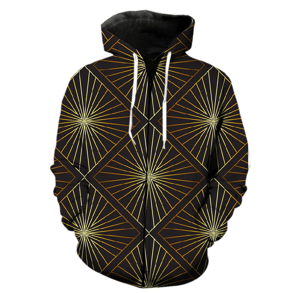 

Abstract Geometric Patterns Men's Zipper Hoodie 3D Print Tops Cool Long Sleeve Casual Teens Hip Hop 2022 Hot Sale Fashion Unisex