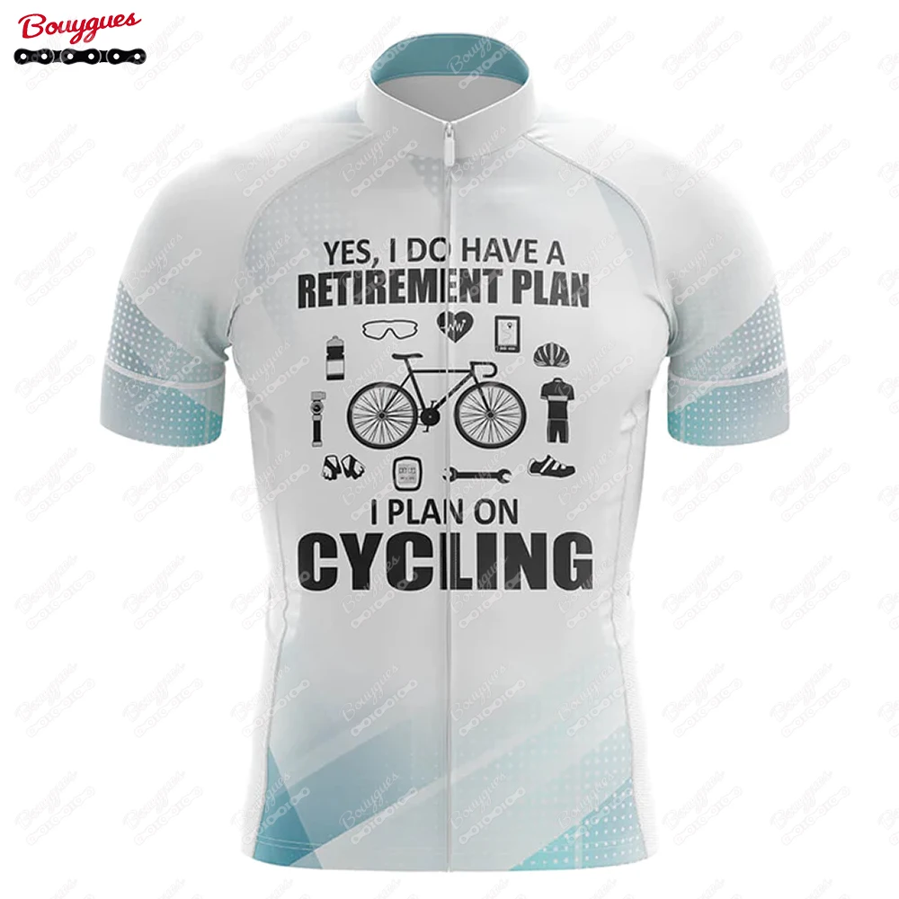 thumbnail image 1 of Plan de jubilación Maillot de ciclismo para hombre de manga corta reflectante MTB Maillot Downhill Pro Team Mountain Bicycle Ropa de verano, 1 of 5