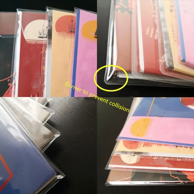 5Pcs Thickened PVC Material Outer Sleeve Record Protective Bag Cover for 12 Inches LP Vinyl Records Containers