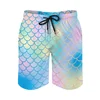 Mermaid Fish Scales Graphic Shorts Pants 3D Printing Hip Hop y2k Board Shorts Summer Hawaii Swimsuit Woman 2023 Surf Swim Trunks 6