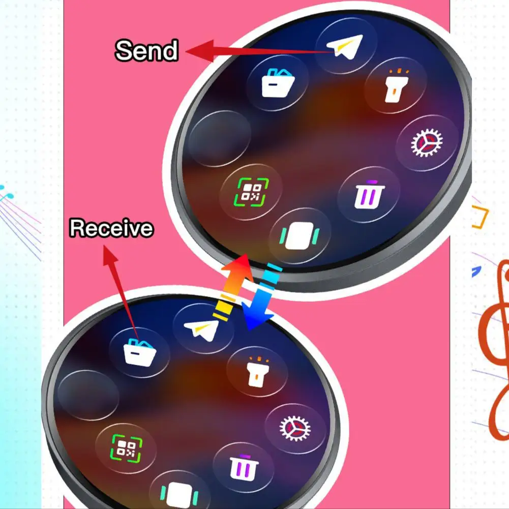 Ebadge 전자 바형 걸이식 사진 영상 초장시간 지속 블루투스 전송 애니메이션 애니메이션 배지