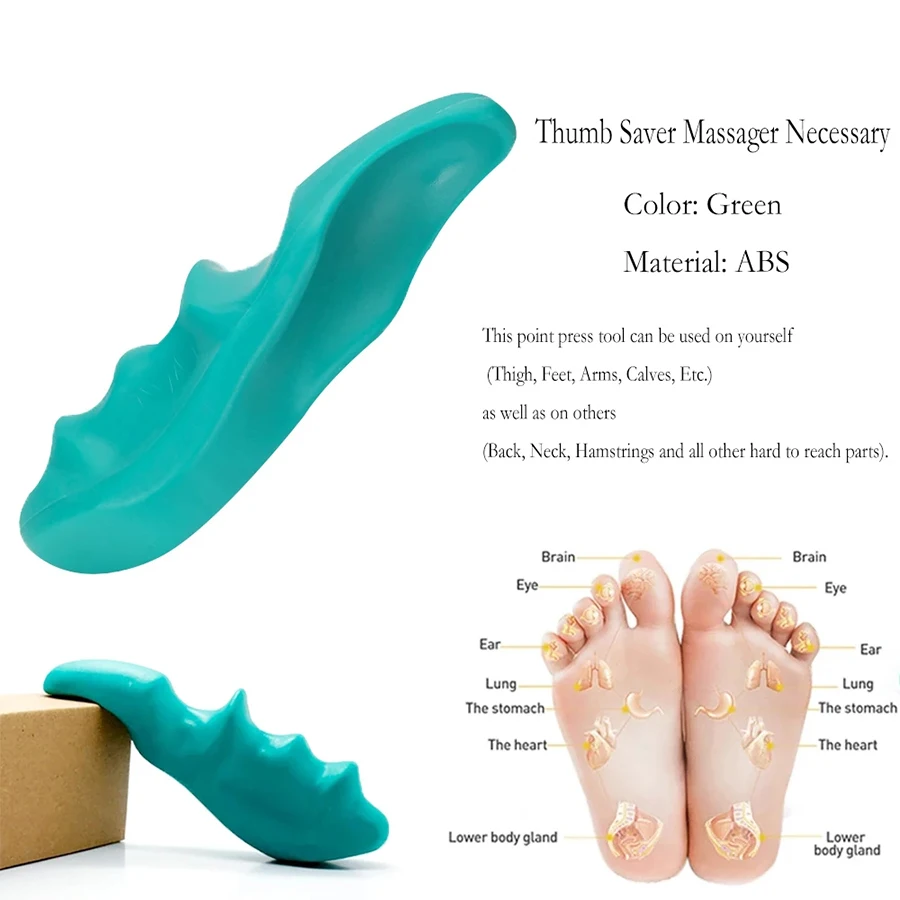 1 Pcs Manual Thumb Massage Tool Full Body Deep Tissue Trigger Point Massage Tool Pain Relief Neck Back Therapy Thumb Protector