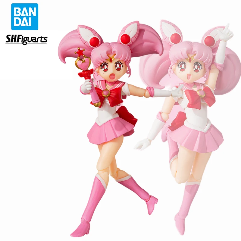 

Original Bandai SHF Sailor Moon Chibiusa Tsukino Usagi Small Lady Serenity Anime Figur Action Figures Collection Model Toys
