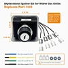 7629 Grill Igniter Kit Replacement for Weber Genesis E/S-330(Front-Mounted Control) Gas Grill, Compatible with Weber Parts 65946 5
