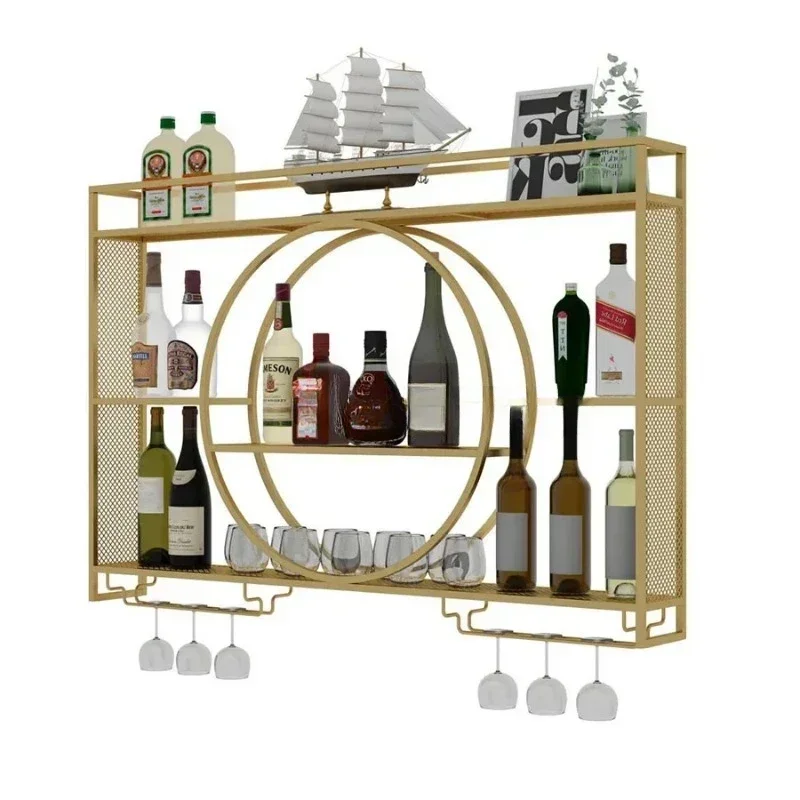 Wine Bar Holder Adapt Single Miniature Cup Glass Storage Wine Cabinet Decor Wall Mount Rack Bottle
