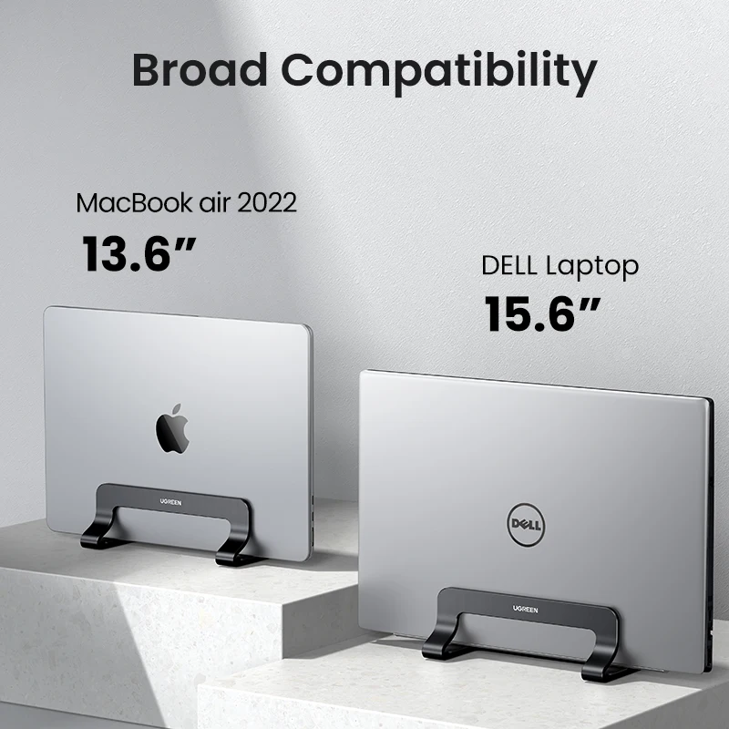 Ugreen-suporte Vertical Laptop Alumínio Portátil Suporte para Notebook Macbook Air Pro Tablet Suporte para Telefone - Imagem 4