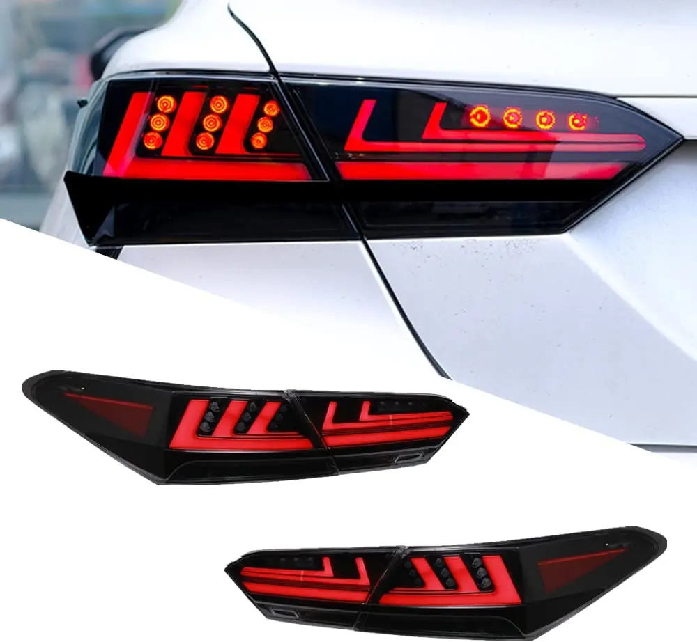 LED Tail lights Assembly for Toyota Camry 2018 - 2024 Start-up Signal  Animation Indicator Rear Light Lamp taillight Accessories