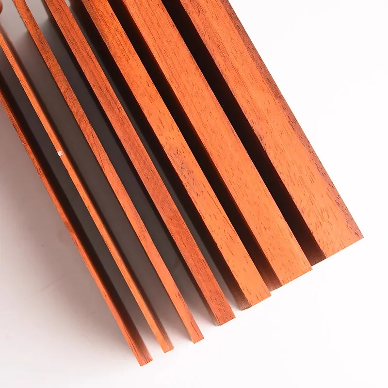 Handcrafted African Red Rosewood Solid Wood Board for DIY Carving and Box Making