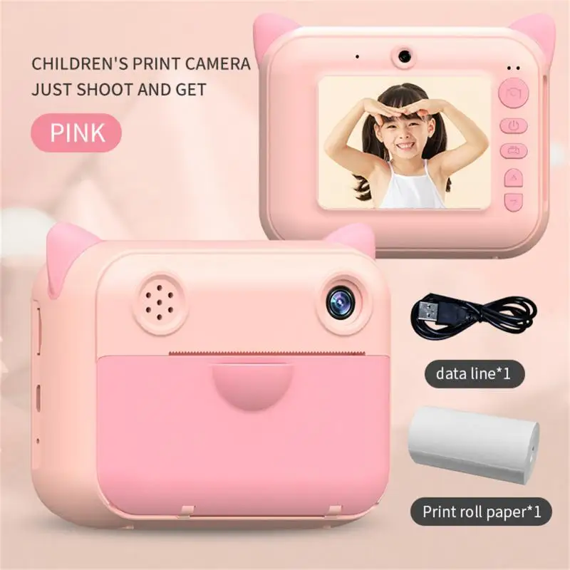 Mini Cartoon Photo Camera 2.4 Inch HD Screen Childrens Digital Print Camera Video Recorder Camcorder Toys For Kids Girls Gift digital movie camera