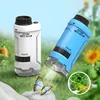 Kid Science Experiment Pocket Microscope Toy Kit 60-120x Educational Mini Handheld Microscope with Light Children Toys Gift 4