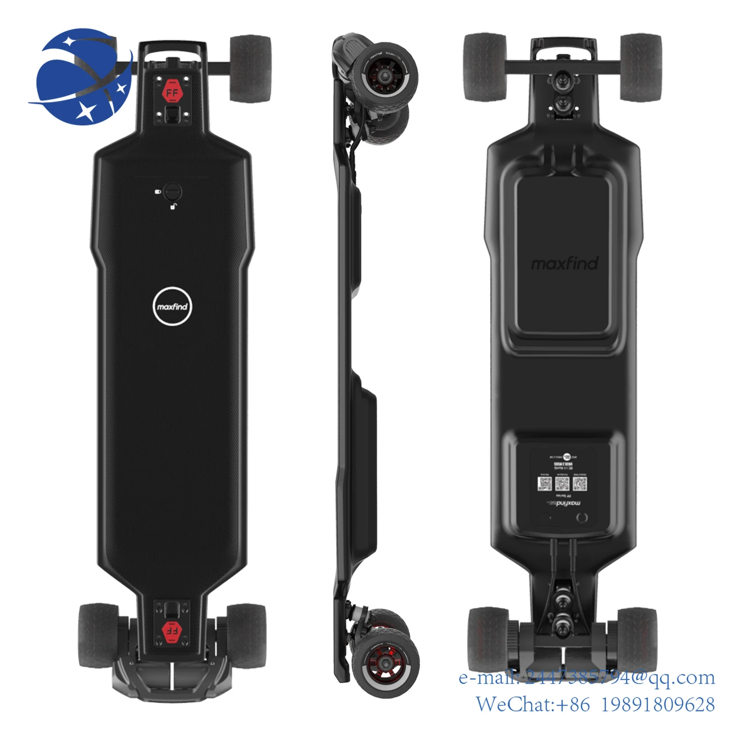 Yun Yidrop shipping electric skateboard 3000W Belt Drive Motors high Performance Hill Climbing Beastlongskateboard Mountainboard duotts f26 electric mountain bike 750w 2 dual motors 48v 17 5ah lg battery 26 4 0 inch fat tires 55km h max speed 55 degree climbing smart color display dual disc brakes front shock absorption 150kg max load 100km range silver