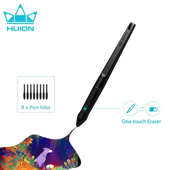 HUION PW500 Battery-free Digital Pen with 8 Nibs for Graphic Tablet Q620M HS611 Q11K V2 WH1409 V2 Monitor Kamvas Pro 22 (2019)