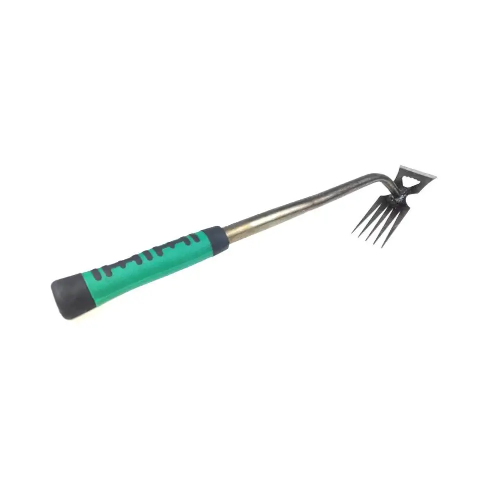 Garden Rake 6 Teeth Manual Weed Remover Tool Grass Hand Puller Tool Removal Soil Loose Shovel Rooting Weeding Gardening Y8F1 3