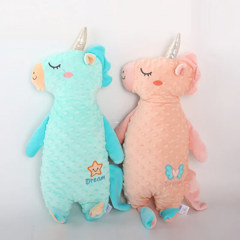 

Детская комфортная длинная подушка для сна, мультяшная плюшевая подушка в виде единорога, подушка, подарок для новорожденных, игрушка