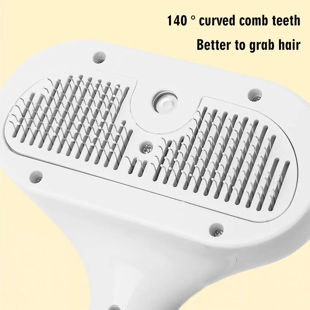 One-click Hair Removal Tool Anti-static Pet Comb Self-cleaning Cat Spray Brush for Shedding Grooming Pet Hair Removal for Cats