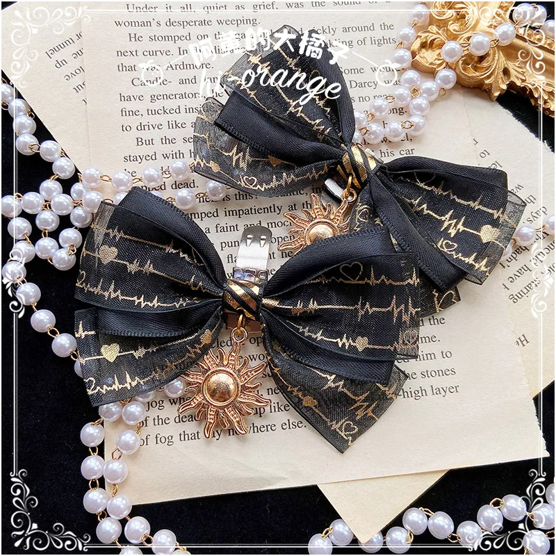Bronzing Shoe Clip Lolita Cute Sweet Girls Bow Lace Shoe Ornament All-match Female Shoe Bucket Accessories