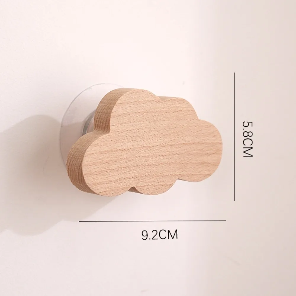 Creative Woodiness Wooden Hook Cute Wall Hanging Towel Rack Cartoon Style Animal Hook Home Decoration