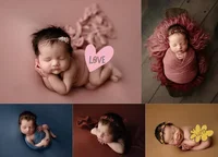 150*170cm Newborn Photography Props Blanket Wrap Backdrop Stretchable Fabrics Shoot Studio Accessories Bbay Mat Background 6