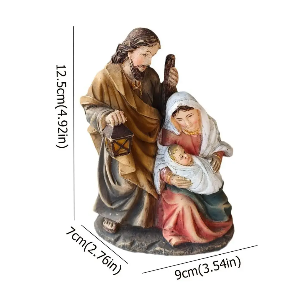 Handmade Holy Family Statue 6