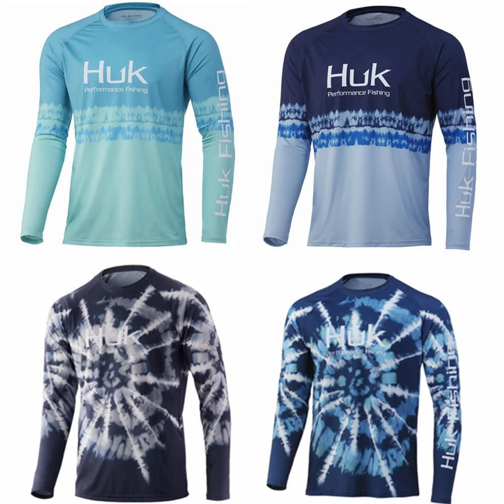 HUK Fishing Shirt Performance Long Sleeve T Shirts Outdoor Summer Uv Protection Fishing Wear Breathable Upf 50 Fishing Clothing