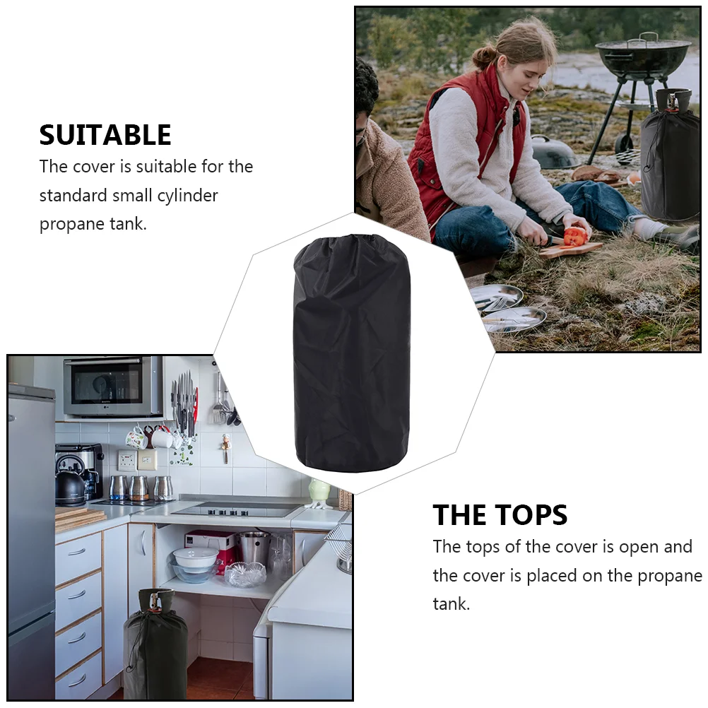 Gas Can Covers 210D Oxford Cloth Waterproof Dustproof UV for Small Cylinder Propane