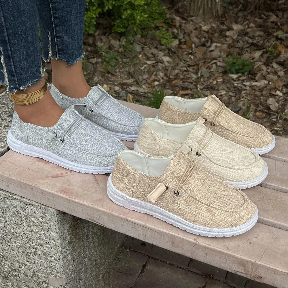 SHLIANG Damen Canvas Atmungsaktive Mode Vulkanisierte Sportschuhe Frau Casual Flache Schuhe Weibliche Leichte Wanderschuhe SB168_voghion.com