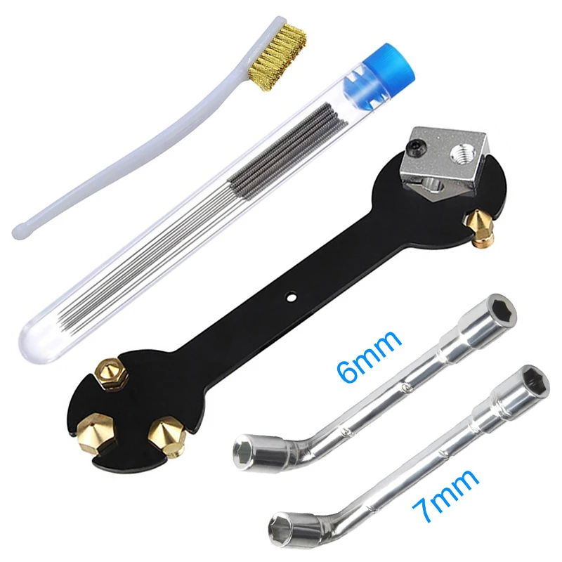 

14Pcs 14 In 1 3D Printer Extruder Repair Tool Kits for CR-10/ Ender 3/5 , Ender 3/ V2 Ender3 pro E3D / MK8 / MK10 Anycubic
