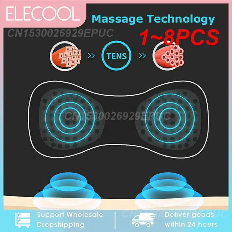 

1~8PCS Gel Pads for EMS Neck Massager Trainer Hip Exerciser Replacement Body Massager Patch Muscle Stimulator Sticker Gels