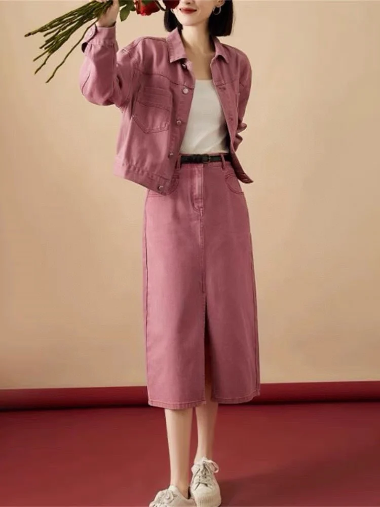 

2023 Autumn/Winter Fashion New Women's Clothing Jacket Denim Casual Suit 0905