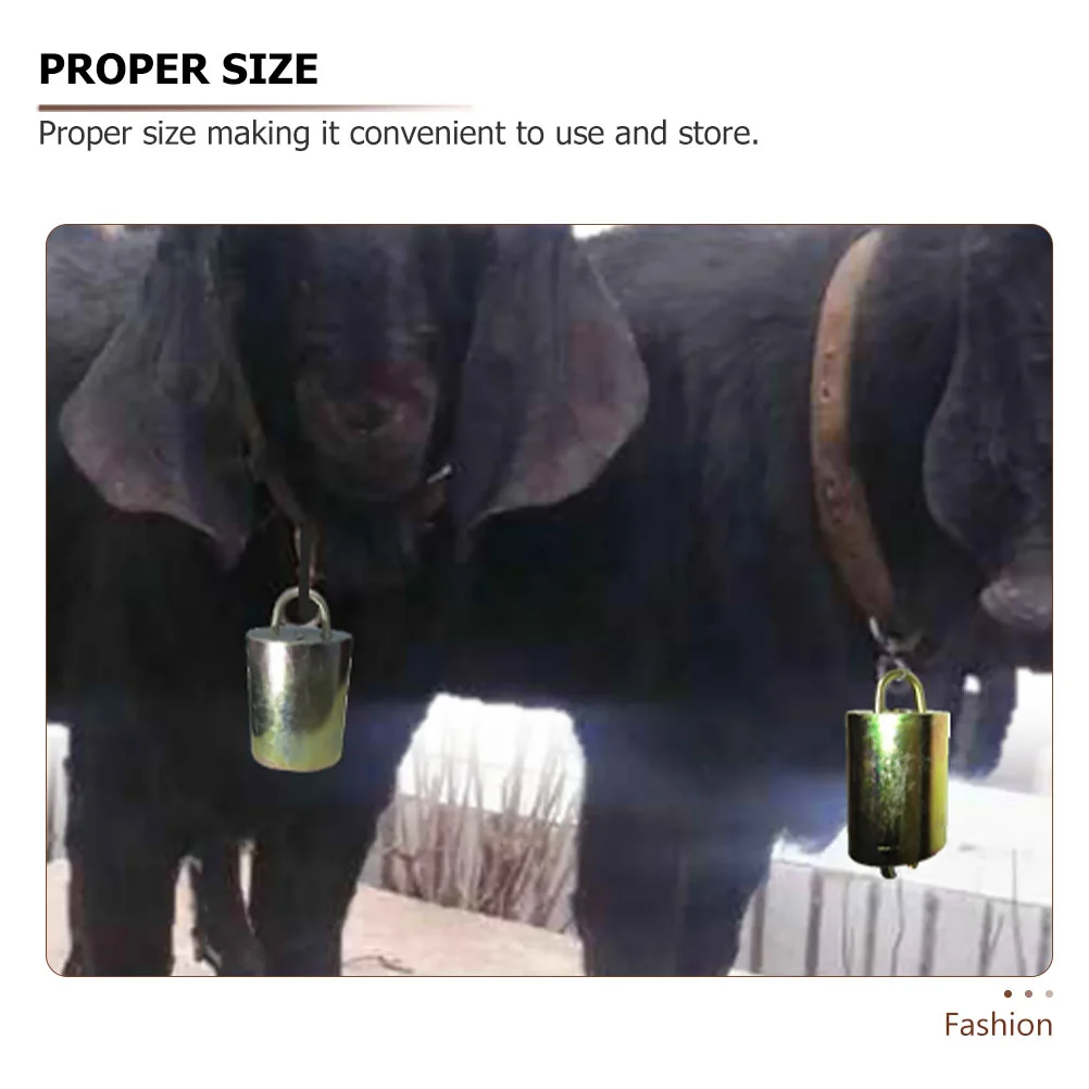 4 Pcs Cow Bell Pendant Galvanized Vintage Mug Distance Loud Alloy Sheep Pendants