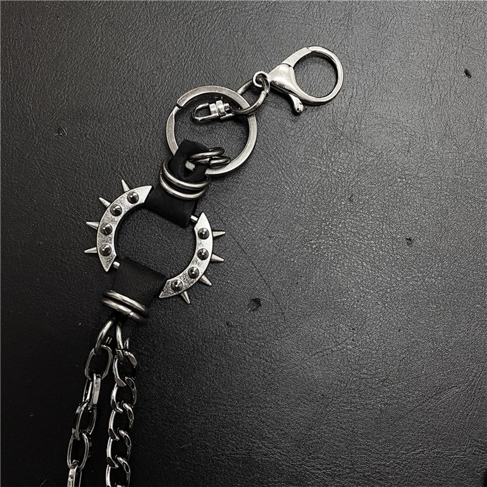 Waist Chain Key Chain, Vintage with Fashion Unisex Punk Style Metal Belt Men Women Trousers Pants Jeans