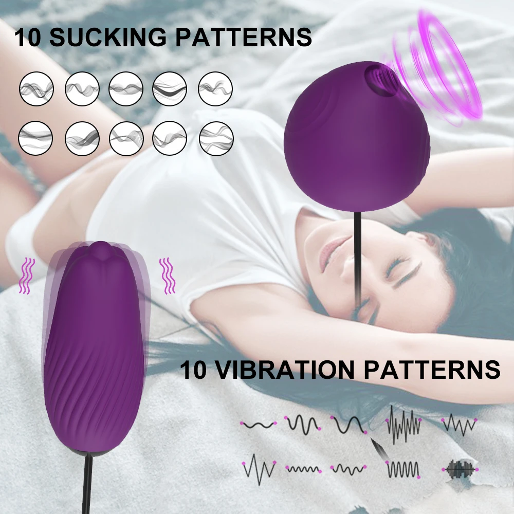Vibrateur 10 Double Vitesse Vibrant Clit Suceur Léchage Téton Fellation Stimulation Clitoris Masturbation Féminine Oris_voghion.com