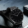 Hannah Martin Mens Business Quartz Watch Japanese Original Movement Stainless Steel Casual Ultra Thin Fashion Silver Black Watch 2