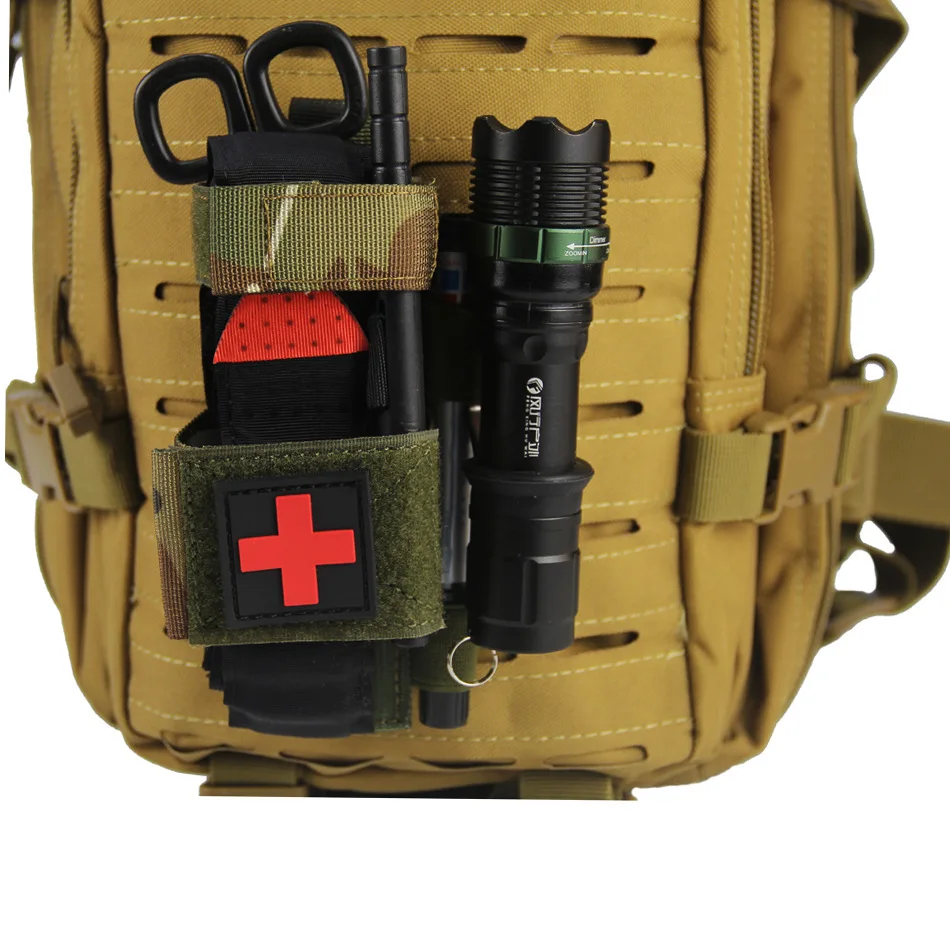 Tactical Bag First Aid Kit Molle Flashlight Torch Pouch Belt Fast Tourniquet Shear Medical CAT Gear Gear Accessories Pack