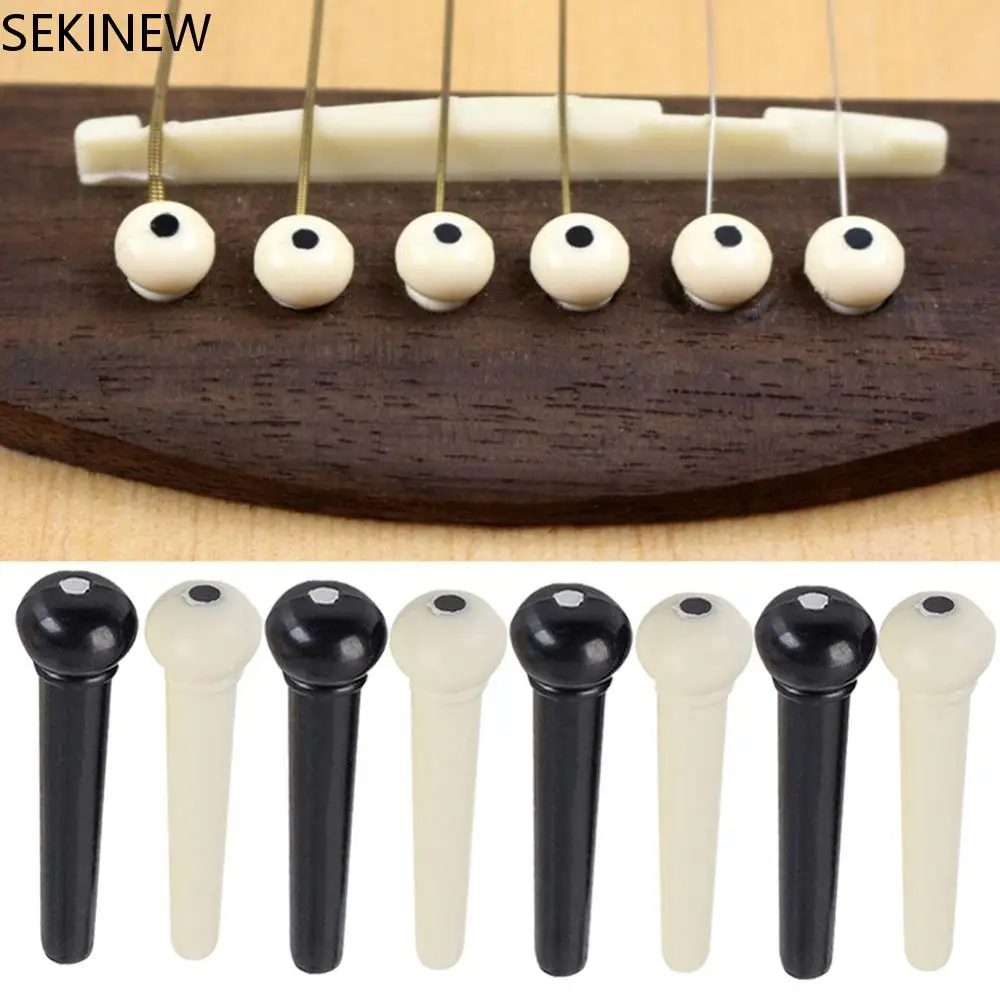 12Pcs/bag  Acoustic Guitar Bridge Pin Fixed Tuning Tone Durable Tailpiece Performance String Nail Pegs Musical Instruments