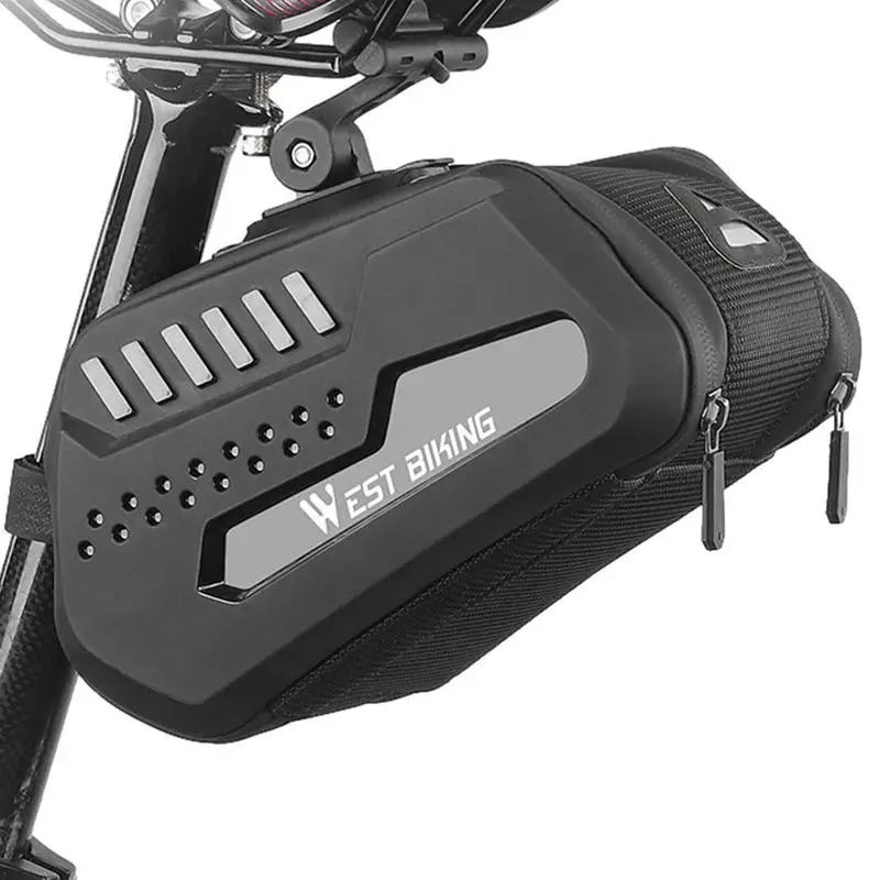 Hard Bicycle Saddle Bag Waterproof Mountain Bike Saddle Storage Bag